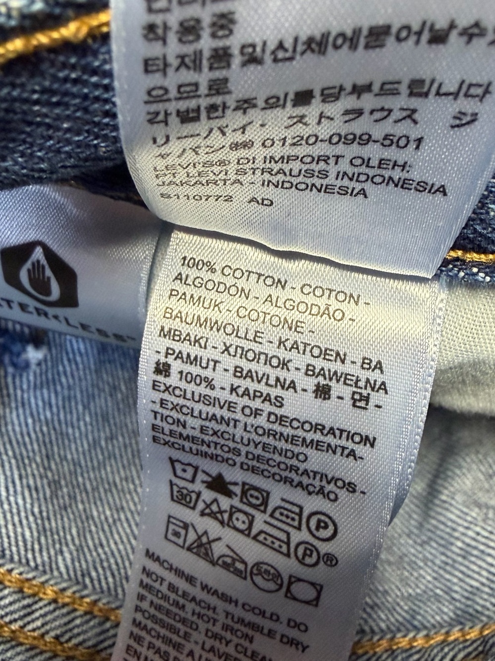Levi's '94 Baggy Blue Denim Jeans Women's 26 Cotton - Picture 12 of 12